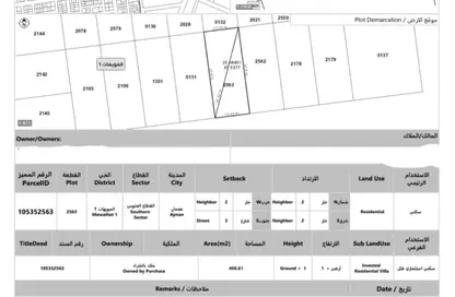 Land - Studio for sale in Al Mowaihat 1 - Al Mowaihat - Ajman