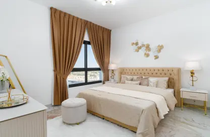 Room / Bedroom image for: Apartment - 1 Bedroom - 2 Bathrooms for sale in Barari Hills Residence - Majan - Dubai, Image 1