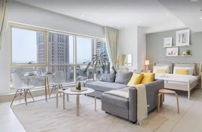 Apartment - Studio - 1 Bathroom for rent in The Royal Oceanic - Oceanic - Dubai Marina - Dubai
