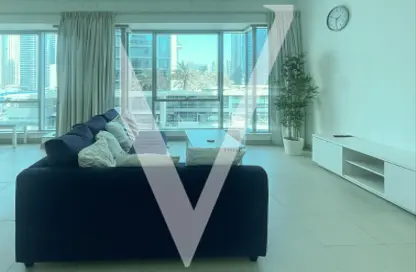 Apartment - 1 Bedroom - 2 Bathrooms for rent in Silverene Tower B - Silverene - Dubai Marina - Dubai