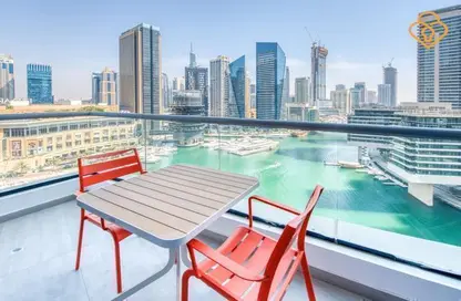Pool image for: Apartment - 1 Bedroom - 2 Bathrooms for rent in Central Tower - Bay Central - Dubai Marina - Dubai, Image 1