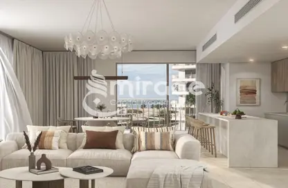 Living Room image for: Apartment - 3 Bedrooms - 5 Bathrooms for sale in Gardenia Bay - Yas Island - Abu Dhabi, Image 1