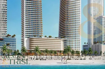 Pool image for: Apartment - 2 Bedrooms - 2 Bathrooms for sale in Grand Bleu Tower 2 - EMAAR Beachfront - Dubai Harbour - Dubai, Image 1