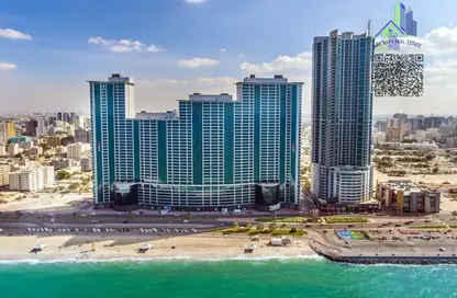 Apartment - 2 Bedrooms - 2 Bathrooms for rent in Ajman Corniche Residences - Ajman Corniche Road - Ajman