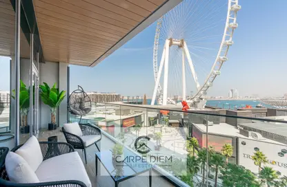 Balcony image for: Apartment - 2 Bedrooms - 3 Bathrooms for rent in Apartment Building 7 - Bluewaters Residences - Bluewaters - Dubai, Image 1