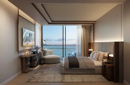 Room / Bedroom image for: Apartment - 2 Bedrooms - 3 Bathrooms for sale in Nobu Residence - Al Marjan Island - Ras Al Khaimah, Image 1