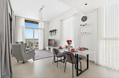 Living / Dining Room image for: Apartment - 2 Bedrooms - 1 Bathroom for rent in Collective 2.0 - Dubai Hills Estate - Dubai, Image 1