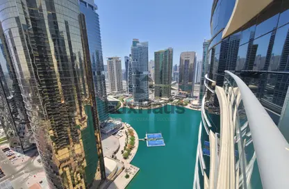 شقة - غرفة نوم - 2 حمامات للايجار في برج كونكورد - (JLT) مجمع H - أبراج بحيرة الجميرا - دبي