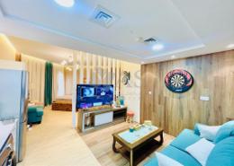 Living Room image for: Studio - 1 bathroom for rent in Yakout - Bab Al Bahar - Al Marjan Island - Ras Al Khaimah, Image 1