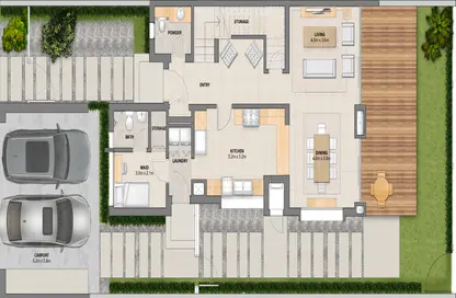 Villa - 3 Bedrooms - 3 Bathrooms for rent in Arabella Townhouses 2 - Arabella Townhouses - Mudon - Dubai