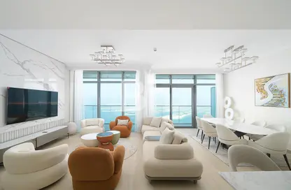 Apartment - 4 Bedrooms - 5 Bathrooms for rent in Beach Vista - EMAAR Beachfront - Dubai Harbour - Dubai