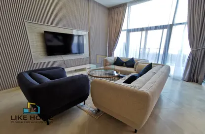 Living Room image for: Duplex - 3 Bedrooms - 4 Bathrooms for rent in Binghatti Avenue - Al Jaddaf - Dubai, Image 1
