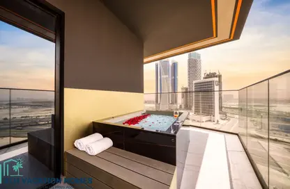 صورة لـ شرفة شقة - 2 غرف نوم - 2 حمامات للايجار في بن غاطي كانال - الخليج التجاري - دبي ، صورة رقم 1