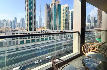 شقة - غرفة نوم - 2 حمامات للايجار في الاسترليني الشرقية - الاسترليني - الخليج التجاري - دبي