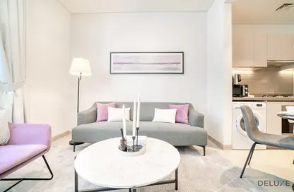 Living Room image for: Apartment - 1 Bedroom - 1 Bathroom for rent in Sobha Creek Vistas Tower B - Sobha Hartland - Mohammed Bin Rashid City - Dubai, Image 1