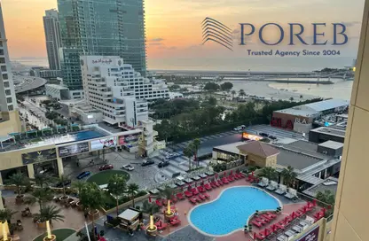 Pool image for: Apartment - 2 Bedrooms - 3 Bathrooms for rent in Amwaj 1 - Amwaj - Jumeirah Beach Residence - Dubai, Image 1
