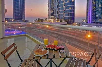 Balcony image for: Apartment - 1 Bedroom - 2 Bathrooms for sale in Dorra Bay - Dubai Marina - Dubai, Image 1