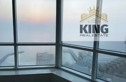 Apartment - 3 Bedrooms - 2 Bathrooms for rent in Corniche Tower - Ajman Corniche Road - Ajman