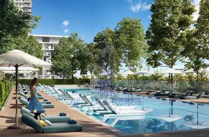 صورة لـ حوض سباحة شقة - غرفة نوم - 1 حمام للبيع في جولف فل - دبي هيلز استيت - دبي ، صورة رقم 1