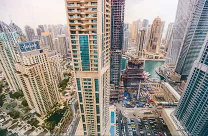 Apartment - 1 Bedroom - 2 Bathrooms for rent in MAG 218 - Dubai Marina - Dubai