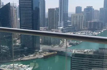 شقة - غرفة نوم - 2 حمامات للايجار في باي سنترال غرب - باي سنترال - دبي مارينا - دبي