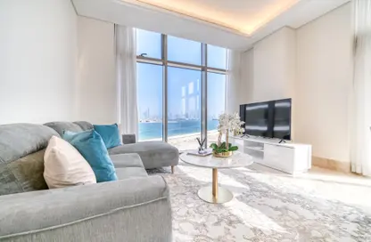 Living Room image for: Apartment - 2 Bedrooms - 2 Bathrooms for rent in The 8 - The Crescent - Palm Jumeirah - Dubai, Image 1