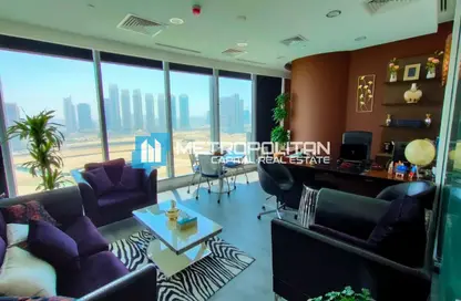 Living Room image for: Office Space - Studio for sale in Addax port office tower - City Of Lights - Al Reem Island - Abu Dhabi, Image 1