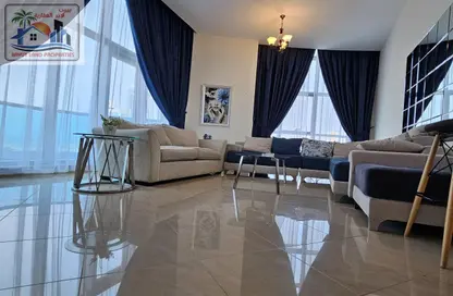Duplex - 3 Bedrooms - 3 Bathrooms for rent in Corniche Tower - Ajman Corniche Road - Ajman