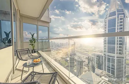 Balcony image for: Apartment - 2 Bedrooms - 2 Bathrooms for rent in Ocean Heights - Dubai Marina - Dubai, Image 1