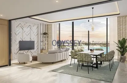 Living / Dining Room image for: Apartment - 1 Bedroom - 2 Bathrooms for sale in Azizi Venice - Dubai South (Dubai World Central) - Dubai, Image 1