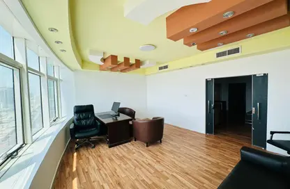Office Space - Studio - 1 Bathroom for rent in Horizon Towers - Ajman Downtown - Ajman