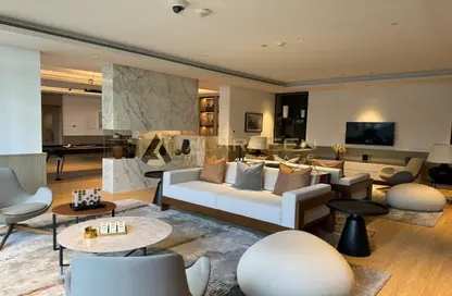 Living Room image for: Apartment - 2 Bedrooms - 3 Bathrooms for rent in Belgravia Square - Jumeirah Village Circle - Dubai, Image 1