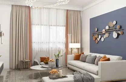 Living Room image for: Apartment - 2 Bedrooms - 3 Bathrooms for sale in Nadine Residences 2 - Nadine Residences - Al Furjan - Dubai, Image 1