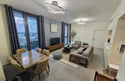 Living / Dining Room image for: Apartment - 2 Bedrooms - 3 Bathrooms for sale in The Boulevard 3 - Aljada - Sharjah, Image 1