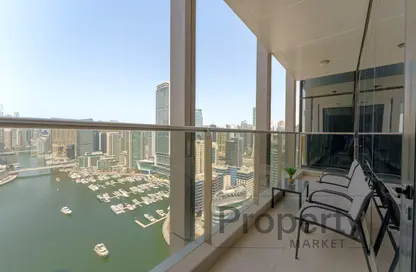 شقة - 3 غرف نوم - 4 حمامات للايجار في برج التألق 1 - أبراج البريق - دبي مارينا - دبي