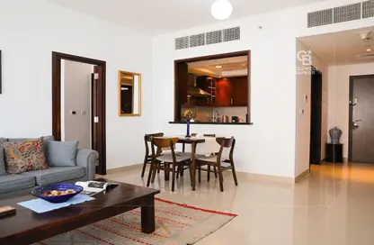 Living / Dining Room image for: Apartment - 1 Bedroom - 1 Bathroom for rent in 29 Burj Boulevard Tower 2 - 29 Burj Boulevard - Downtown Dubai - Dubai, Image 1