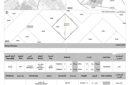 Land - Studio for sale in Al Rashidiya 3 - Al Rashidiya - Ajman