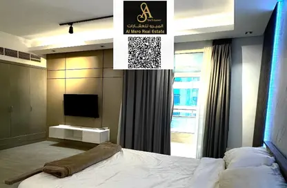 Apartment - Studio - 1 Bathroom for rent in Horizon Towers - Ajman Downtown - Ajman