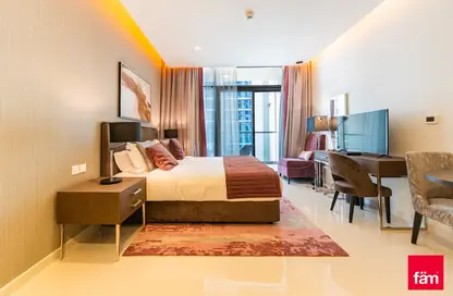 Room / Bedroom image for: Hotel  and  Hotel Apartment - 1 Bathroom for sale in Aykon City Tower B - Aykon City - Business Bay - Dubai, Image 1