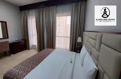 Room / Bedroom image for: Apartment - 2 Bedrooms - 2 Bathrooms for rent in Sadaf 3 - Sadaf - Jumeirah Beach Residence - Dubai, Image 1
