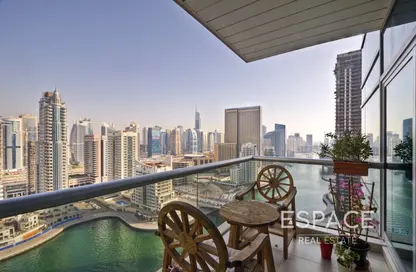 Balcony image for: Apartment - 2 Bedrooms - 3 Bathrooms for sale in Sanibel Tower - Park Island - Dubai Marina - Dubai, Image 1