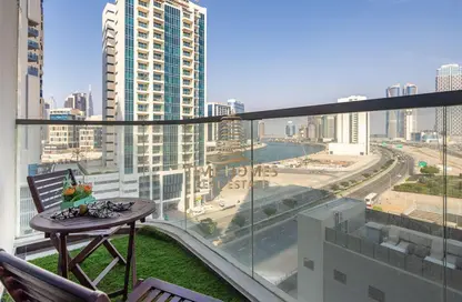Balcony image for: Apartment - 1 Bathroom for rent in Bayz by Danube - Business Bay - Dubai, Image 1