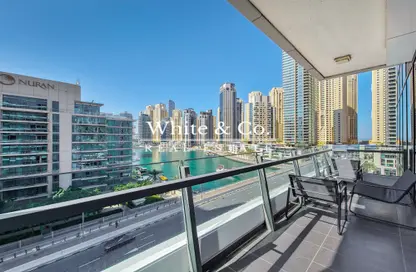 Balcony image for: Apartment - 2 Bedrooms - 2 Bathrooms for sale in Silverene Tower A - Silverene - Dubai Marina - Dubai, Image 1