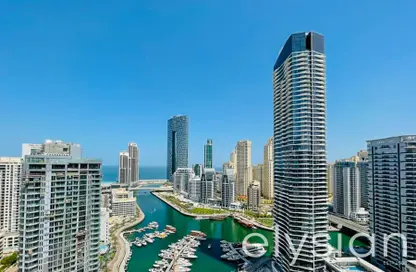 Outdoor Building image for: Apartment - 2 Bedrooms - 2 Bathrooms for rent in Escan Tower - Dubai Marina - Dubai, Image 1