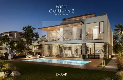 Outdoor House image for: Villa - 4 Bedrooms - 5 Bathrooms for sale in Farm Gardens - The Valley - Dubai, Image 1