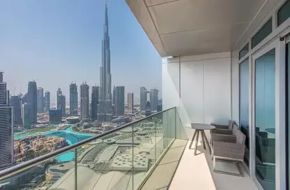 Balcony image for: Hotel  and  Hotel Apartment - 2 Bedrooms - 3 Bathrooms for rent in The Address Residence Fountain Views - Downtown Dubai - Dubai, Image 1
