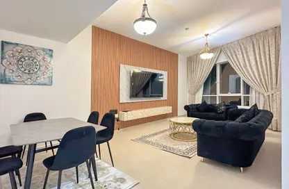 Apartment - 2 Bedrooms - 2 Bathrooms for rent in Beach Tower 1 - Al Khan Lagoon - Al Khan - Sharjah