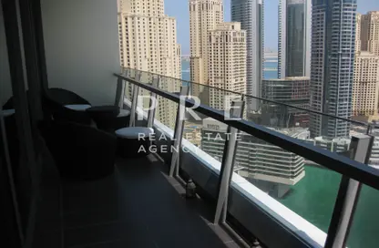 شقة - 2 غرف نوم - 2 حمامات للايجار في A برج سيلفرين - سيلفيرين - دبي مارينا - دبي