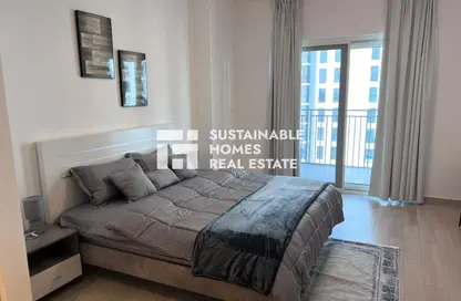 Apartment - Studio - 1 Bathroom for rent in Waters Edge - Yas Island - Abu Dhabi