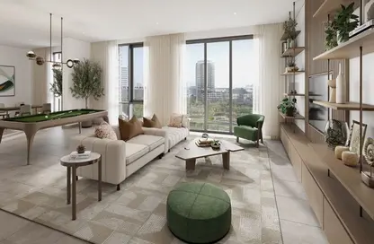 Living Room image for: Apartment - 3 Bedrooms - 4 Bathrooms for sale in Elvira - Park Heights - Dubai Hills Estate - Dubai, Image 1